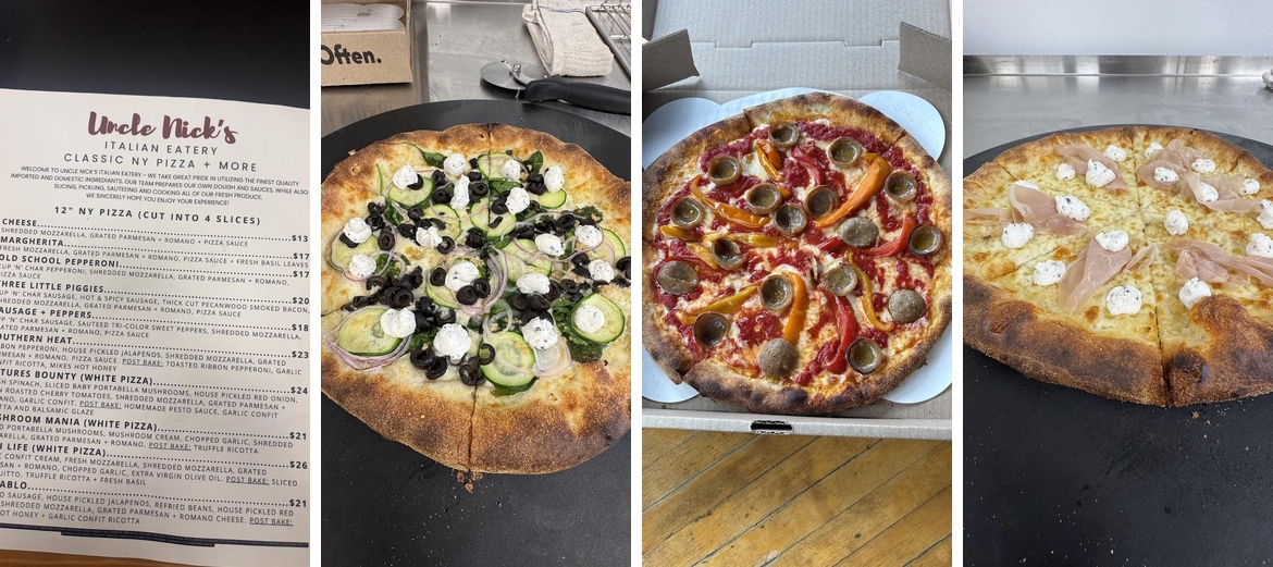 Uncle Nicks Pizza Menu